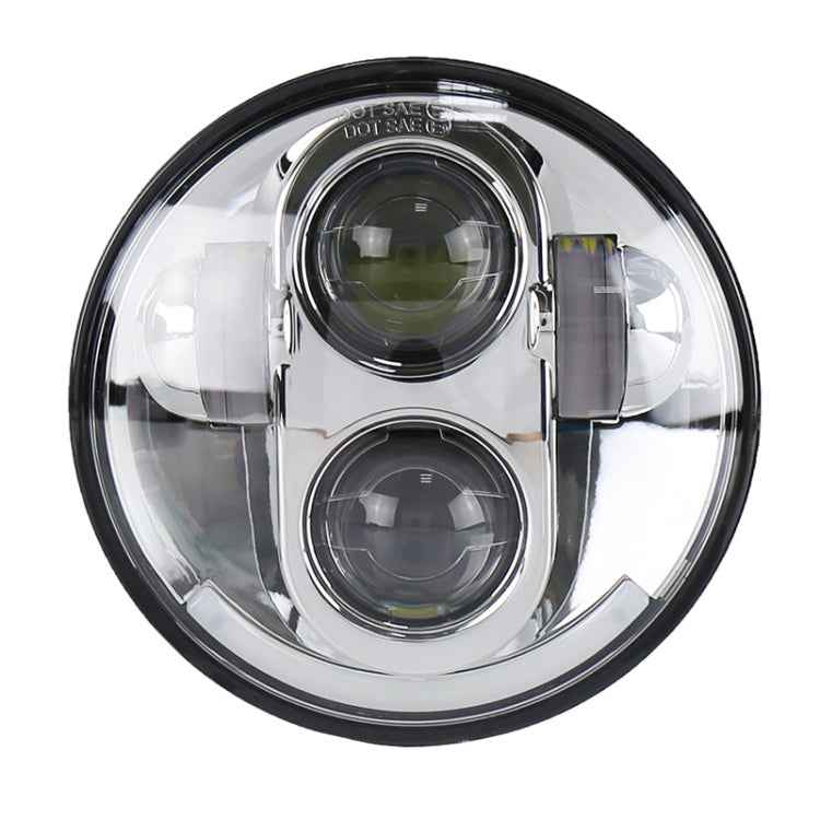 5.75 inch DC12V 6000K-6500K 40W Car LED Headlight for Harley, 5.75 inch (Silver), DC12V 40W