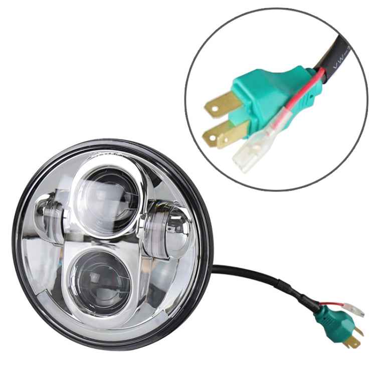 5.75 inch DC12V 6000K-6500K 40W Car LED Headlight for Harley, 5.75 inch (Silver), DC12V 40W