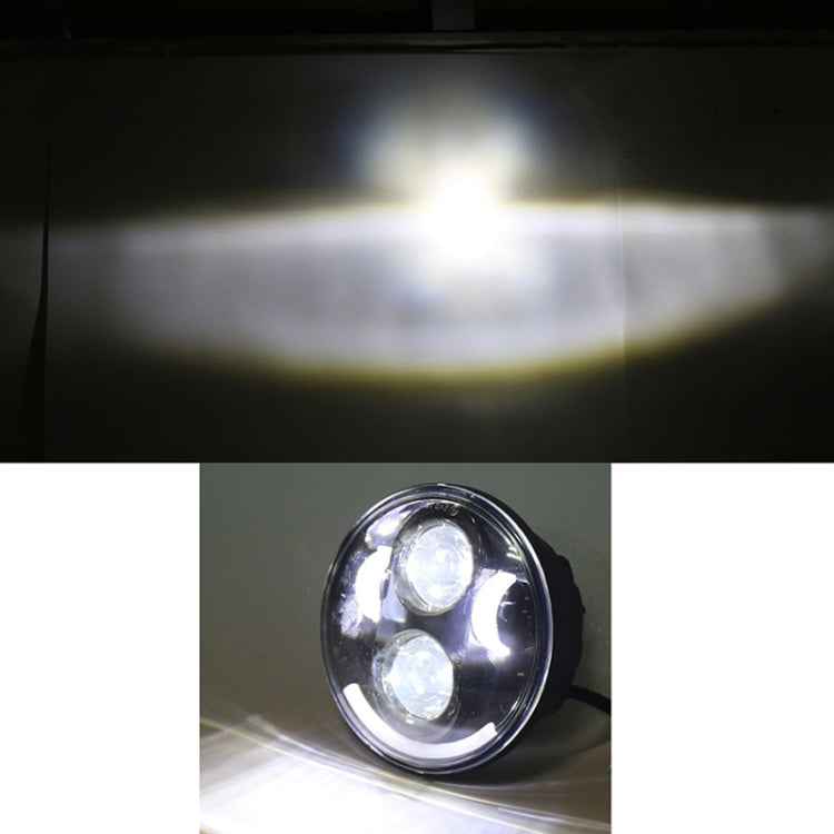 5.75 inch DC12V 6000K-6500K 40W Car LED Headlight for Harley, 5.75 inch (Silver), DC12V 40W