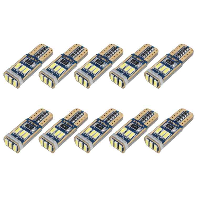 10 PCS T10 DC12V / 1.7W / 6000K / 110LM 9LEDs SMD-4014 Car Clearance Light, with Decoder