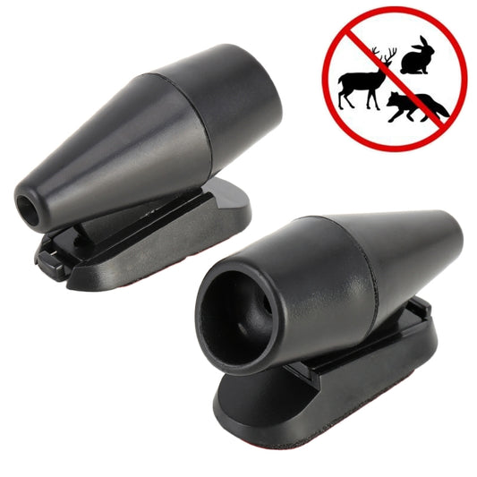 Pair Car ABS Deer Alert Sound Alarm Ultrasonic Wind Power Animal Repeller