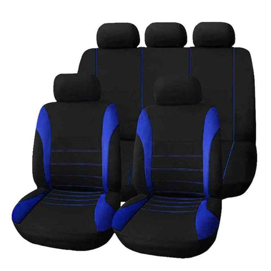 9 in 1 Universal Four Seasons Anti-Slippery Cushion Mat Set for 5 Seat Car, Style: Stitches