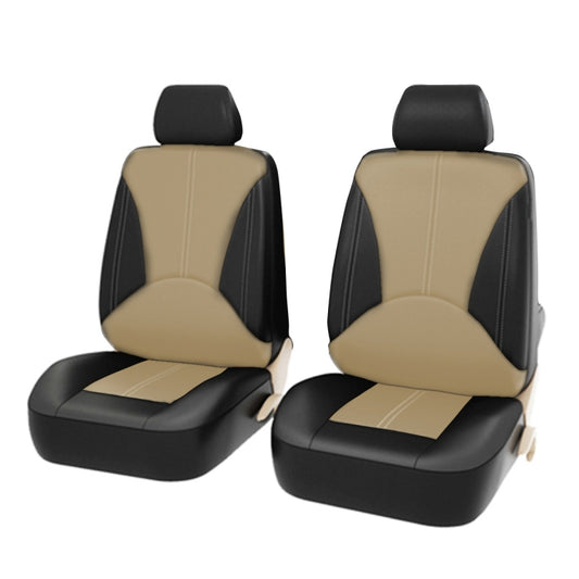 4 in 1 Universal PU Leather Four Seasons Anti-Slippery Front Seat Cover Cushion Mat Set for 2 Seat Car