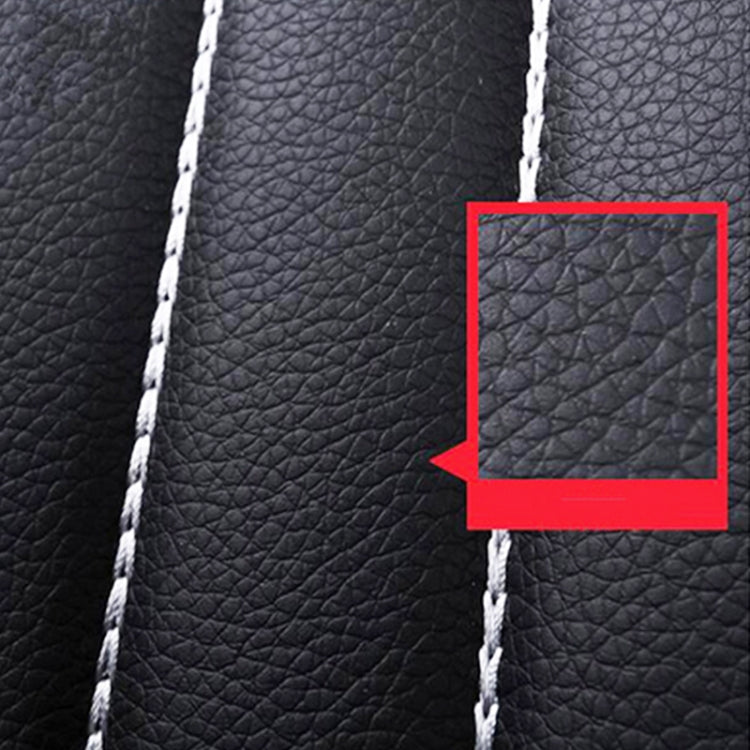 4 in 1 Universal PU Leather Four Seasons Anti-Slippery Front Seat Cover Cushion Mat Set for 2 Seat Car