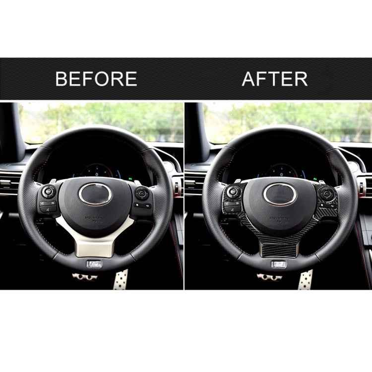 4 in 1 Car Carbon Fiber Steering Wheel Button Decorative Sticker for Lexus IS250 NX200 200t 300h, Left and Right Drive Universal, For Lexus IS250 NX200 200t 300h(A)