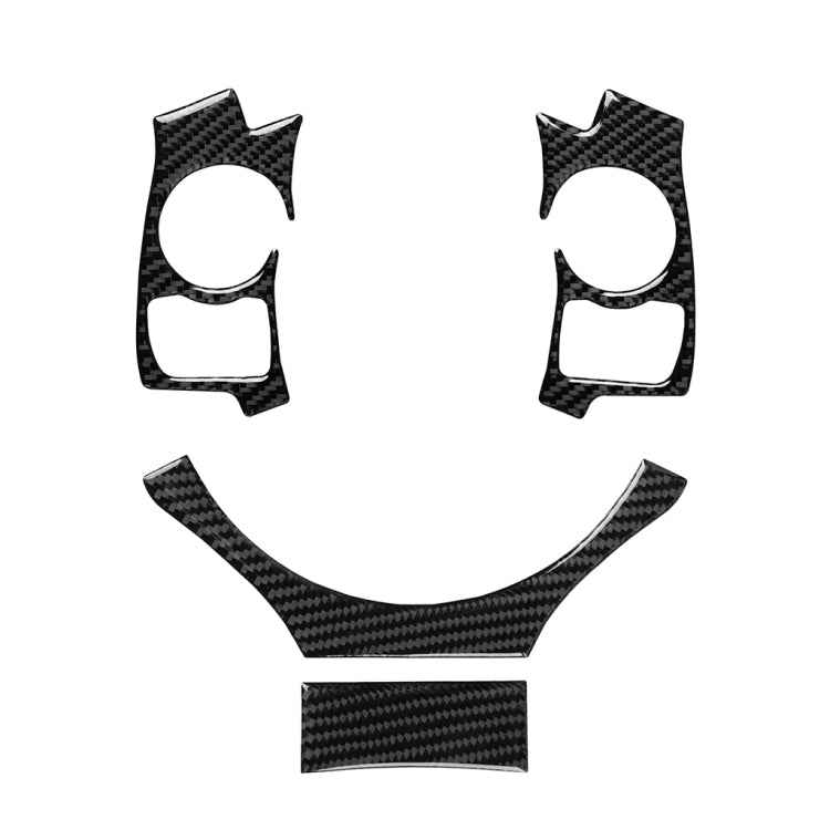 4 in 1 Car Carbon Fiber Steering Wheel Button Decorative Sticker for Lexus IS250 NX200 200t 300h, Left and Right Drive Universal, For Lexus IS250 NX200 200t 300h(B)