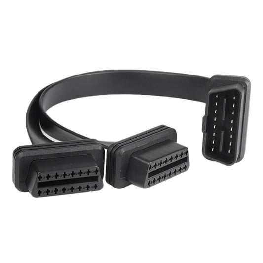 2 in 1 16PIN Car Straight Head OBD Diagnostic Extended Cable OBD2 Cable, Straight Head