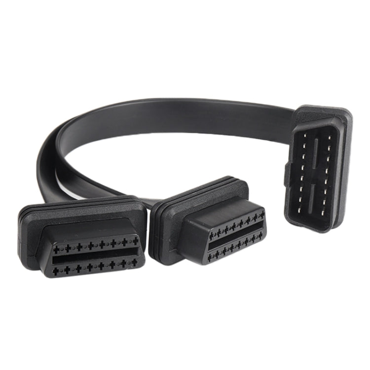 2 in 1 16PIN Car Straight Head OBD Diagnostic Extended Cable OBD2 Cable, Straight Head