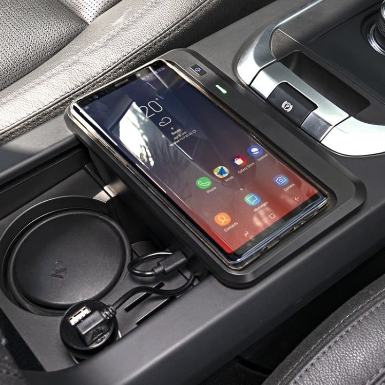 Car Qi Standard Wireless Charger 10W Quick Charging for 2015-2019 Land Rover Discovery Sport, Left Driving
