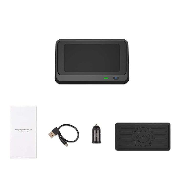 Car Qi Standard Wireless Charger 10W Quick Charging for 2015-2019 Land Rover Discovery Sport, Left Driving