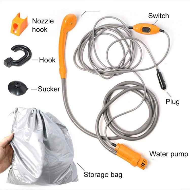 12V Portable Outdoor Universal Car Electric Shower Sprinkler Washer