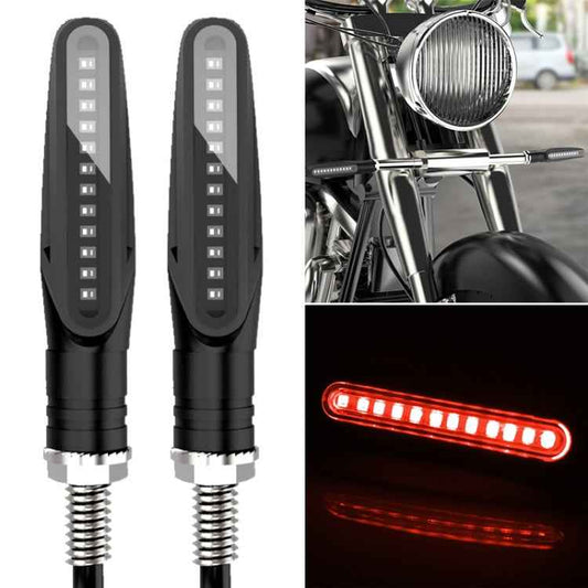 2 PCS D12V / 1W Motorcycle LED Waterproof Side Lights Turn Signal Light