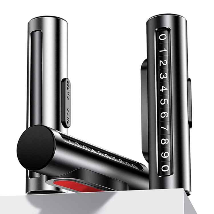 Car Metal Roller Creative Temporary Parking Card Parking Number Card