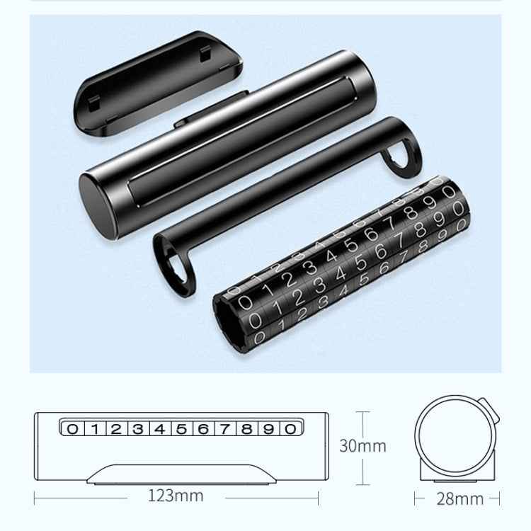 Car Metal Roller Creative Temporary Parking Card Parking Number Card