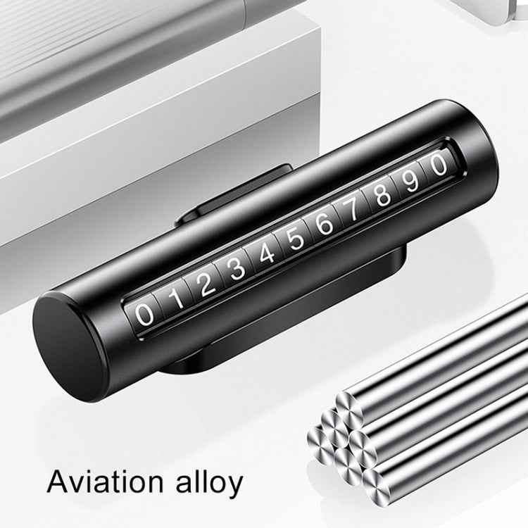 Car Metal Roller Creative Temporary Parking Card Parking Number Card