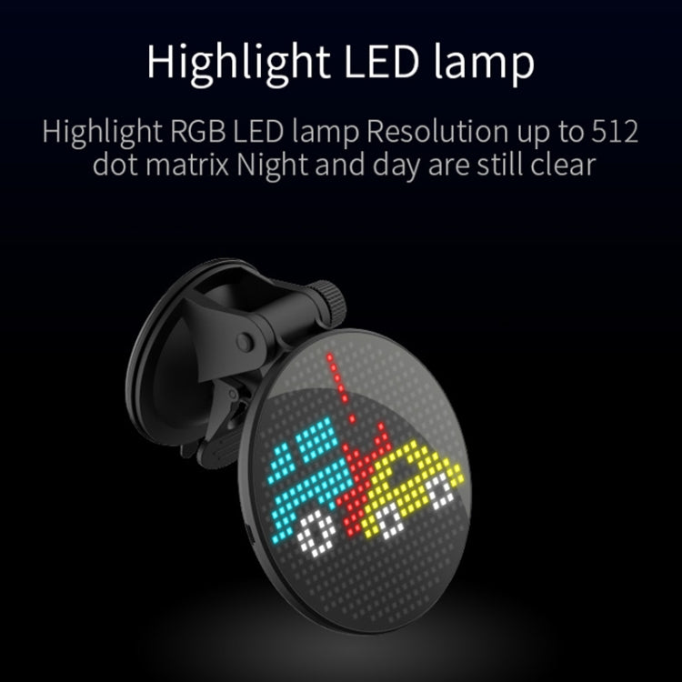 EM01 Car Bluetooth Intelligent LED Expression Sticker Emoticons APP Manual Control