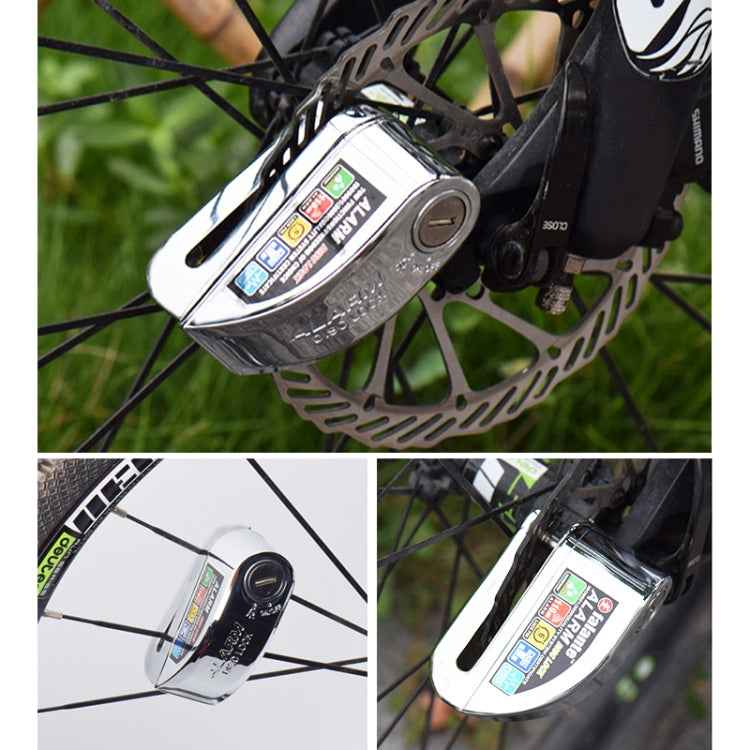 Motorcycles / Bicycle Anti-theft Lock Alarm Disc Brakes Lock with Cable and Bag