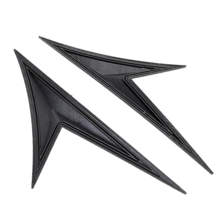Modified Fender Side Wing Sticker Blade Side Shark Gill Car Body Decorative Sticker for Honda 10th Generation Civic, Carbon Fiber