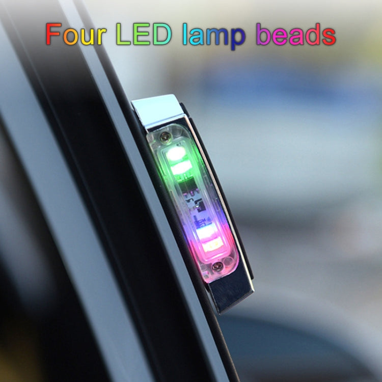 2 PCS Car LED Door Warning Lights Anti-collision Door Opening Lamp Flashing Lights