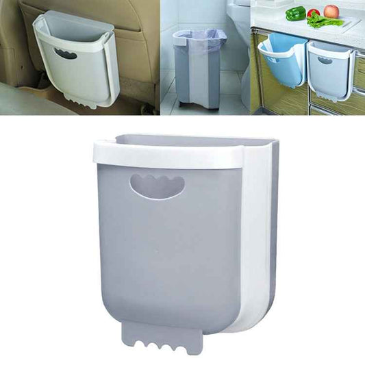 Car Folding Trash Can Household Kitchen Wall-mounted Ashbin