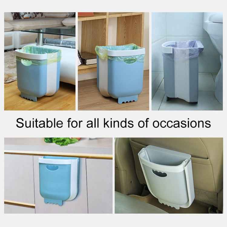 Car Folding Trash Can Household Kitchen Wall-mounted Ashbin