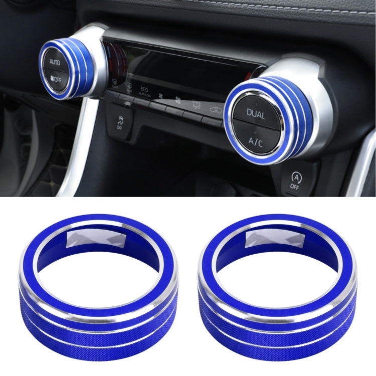 2 PCS Car Aluminum Alloy Air Conditioner Knob Case for Toyota RAV4 / Wildlander, For Toyota RAV4 / Wildlander (Red), For Toyota RAV4 / Wildlander (Black), For Toyota RAV4 / Wildlander (Blue)