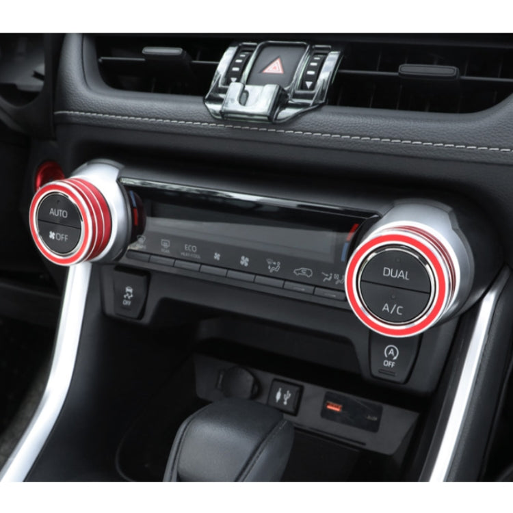 2 PCS Car Aluminum Alloy Air Conditioner Knob Case for Toyota RAV4 / Wildlander, For Toyota RAV4 / Wildlander (Red), For Toyota RAV4 / Wildlander (Black), For Toyota RAV4 / Wildlander (Blue)
