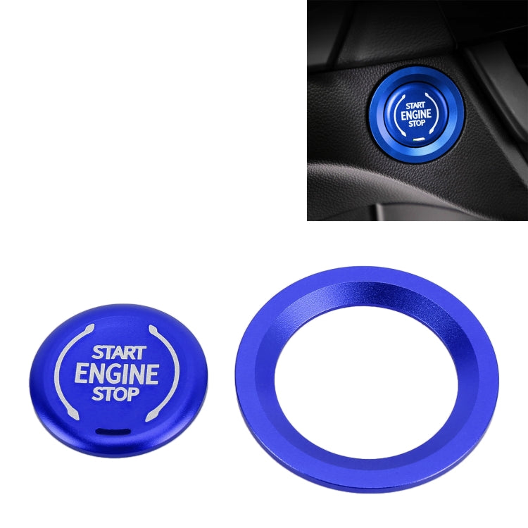 Car Engine Start Key Push Button Ring Trim Metal Sticker Decoration for Cadillac CT5 CT4 XT4 XT6 / Chevrolet Silverado, For Cadillac CT5
