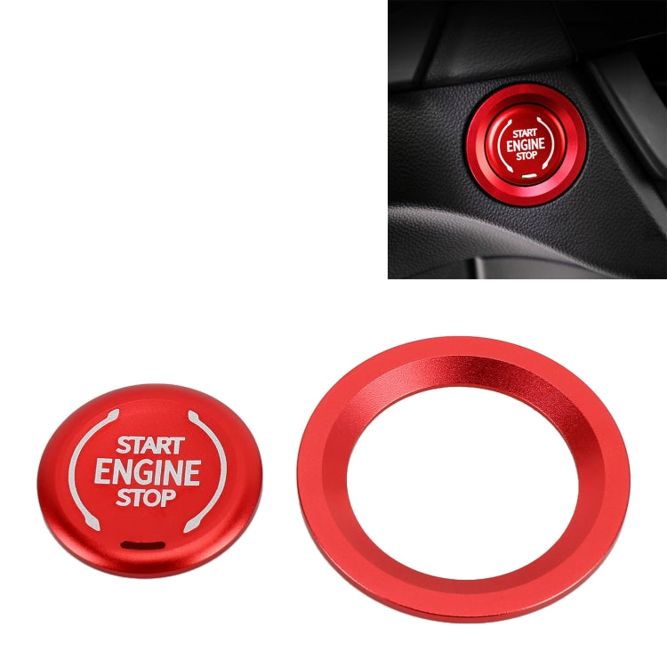 Car Engine Start Key Push Button Ring Trim Metal Sticker Decoration for Cadillac CT5 CT4 XT4 XT6 / Chevrolet Silverado, For Cadillac CT5