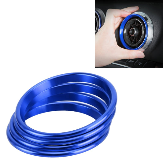 4 PCS Car Metal Air Outlet Decorative Outside Ring for Audi A3 / S3 / Q2L, For Audi A3 / S3 / Q2L