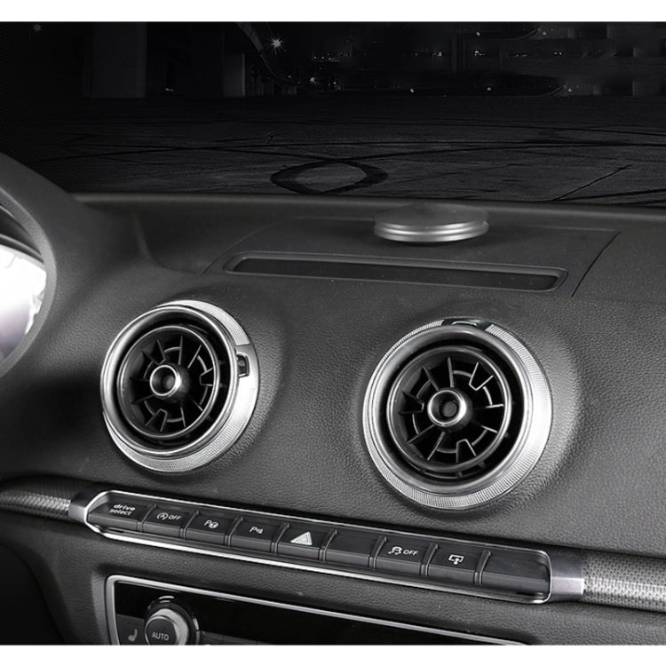 4 PCS Car Metal Air Outlet Decorative Outside Ring for Audi A3 / S3 / Q2L