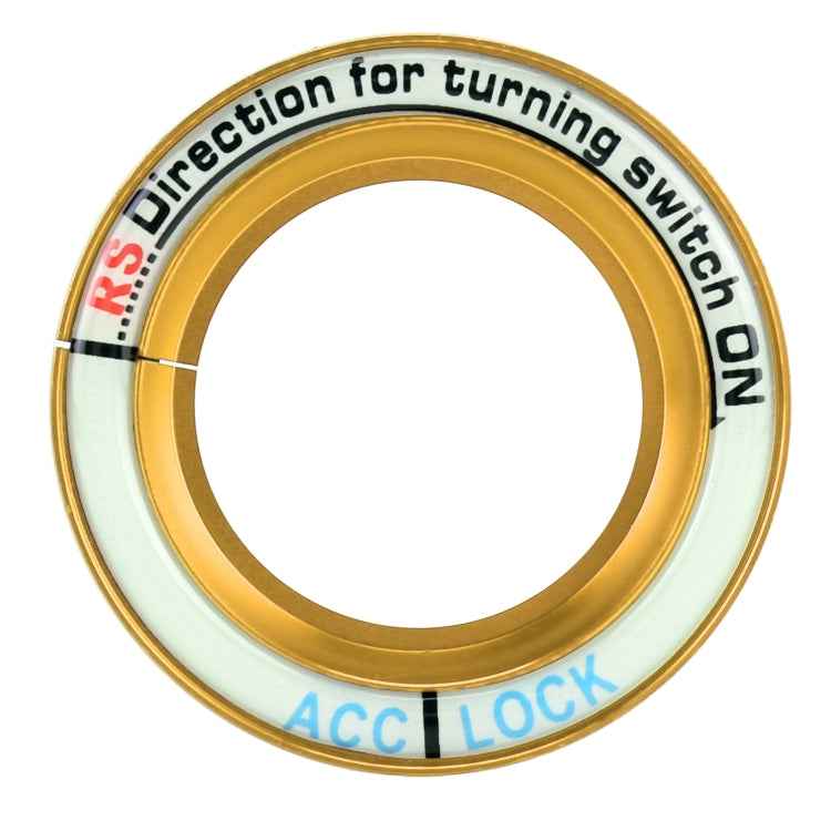 For Ford Fluorescent Aluminum Alloy Ignition Key Ring, Inside Diameter: 3.2cm