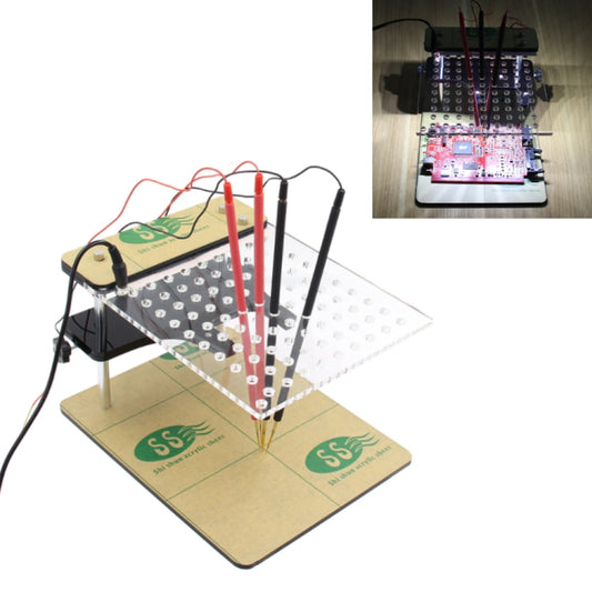 Car LED BDM Frame Holder BDM ECU Brush Test Stand with 4 Probe Pens, BDM ECU Brush Test Stand