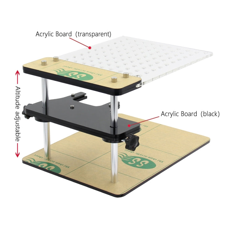 Car LED BDM Frame Holder BDM ECU Brush Test Stand with 4 Probe Pens, BDM ECU Brush Test Stand