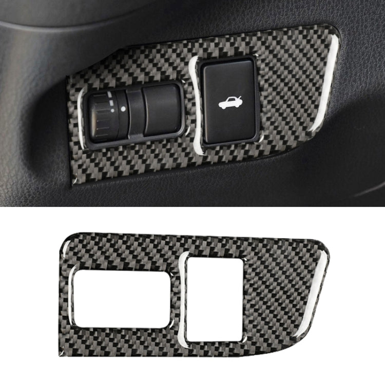 Car Carbon Fiber Trunk Switch Decorative Sticker for Subaru BRZ / Toyota 86 2013-2017, Left Drive, Trunk Switch, Left Drive