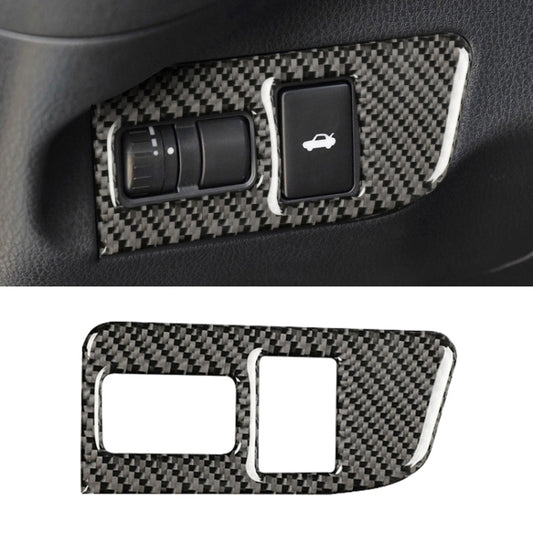 Car Carbon Fiber Trunk Switch Decorative Sticker for Subaru BRZ / Toyota 86 2013-2017, Left Drive, Trunk Switch, Left Drive