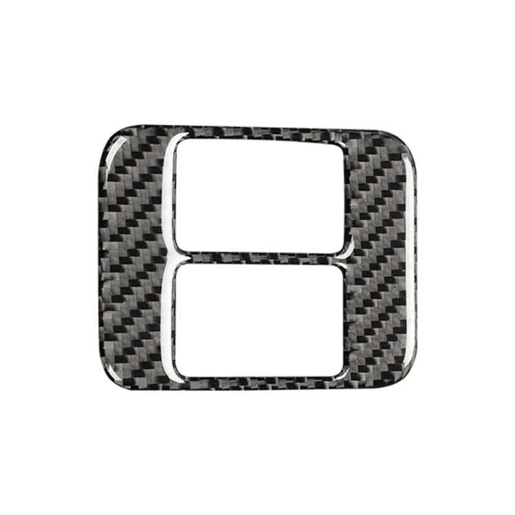 Car Carbon Fiber Seat Heating Panel Decorative Sticker for Subaru BRZ / Toyota 86 2013-2019, Left and Right Drive Universal with Hole