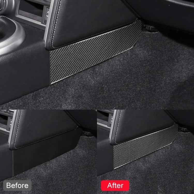 Car Carbon Fiber Central Control Side Gear Position Decorative Sticker for Subaru BRZ / Toyota 86 2013-2020, Left and Right Drive Universal