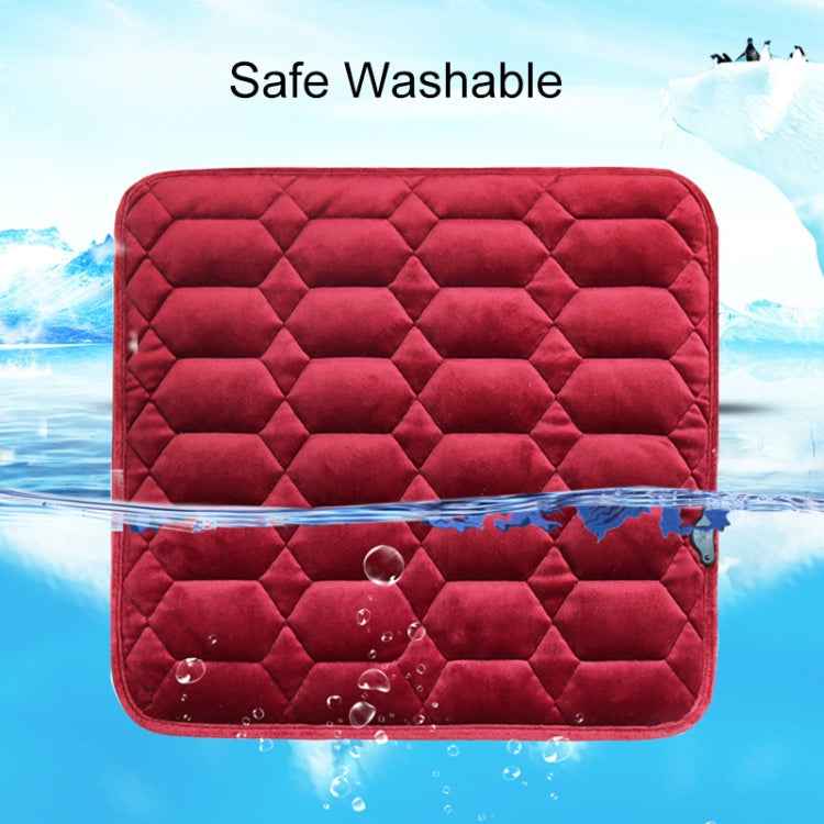 Car USB Seat Heater Cushion Warmer Cover Winter Heated Warm Mat, Style: Heart Shape
