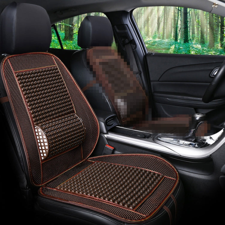 Housses de siège auto été Cool imitation perles de bois Ventilation Coussin de siège respirant