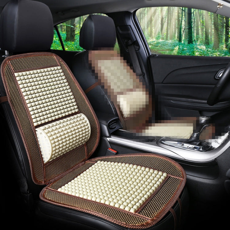 Housses de siège auto été Cool imitation perles de bois Ventilation Coussin de siège respirant
