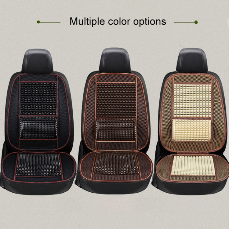 Housses de siège auto été Cool imitation perles de bois Ventilation Coussin de siège respirant