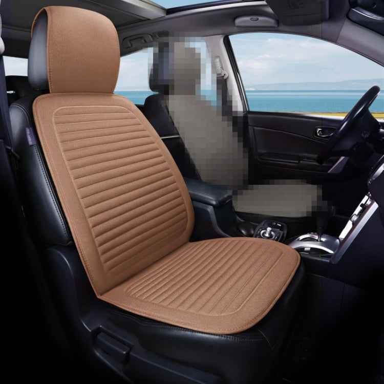 Car Four Seasons Linen Fabric Front Seat Cushion
