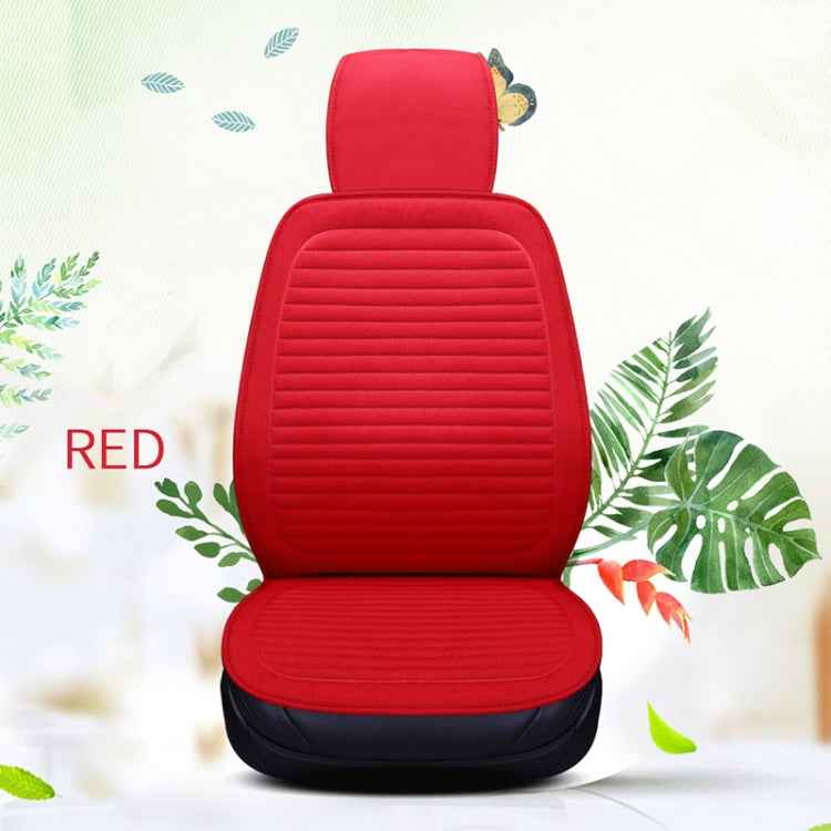 Car Four Seasons Linen Fabric Front Seat Cushion