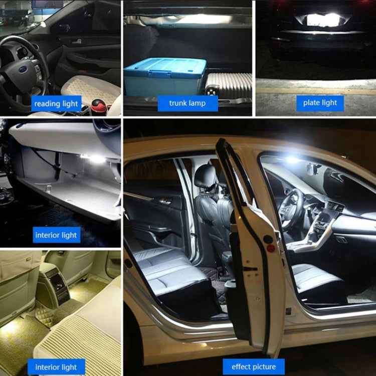 2pcs 36mm DC12-24V / 1W / 6000K / 60LM 15LEDs SMD Car Reading Lamp Dome Light