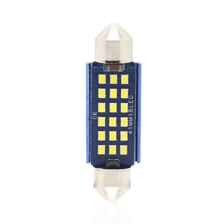 2pcs 41mm DC12-24V / 1W / 6000K / 60LM 18LEDs SMD Car Reading Lamp Dome Light
