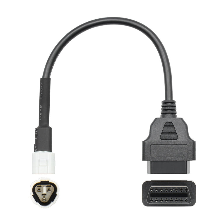 Motorcycle OBD Female to 3PIN Connector Cable for Yamaha