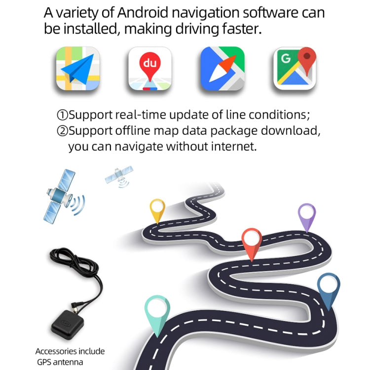 D110 Car Android Navigation Machine Support Mobile Phone Interconnection / Steering Wheel Control