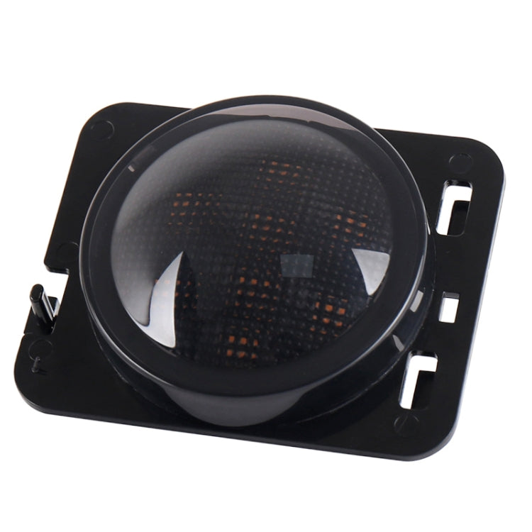 2 PCS 8W DC 12V Car SUV Refit LEDWheel Eyebrow Turn Signal for Jeep Wrangler JK 07-17, Specification: Butt Assembly Without Aperture
