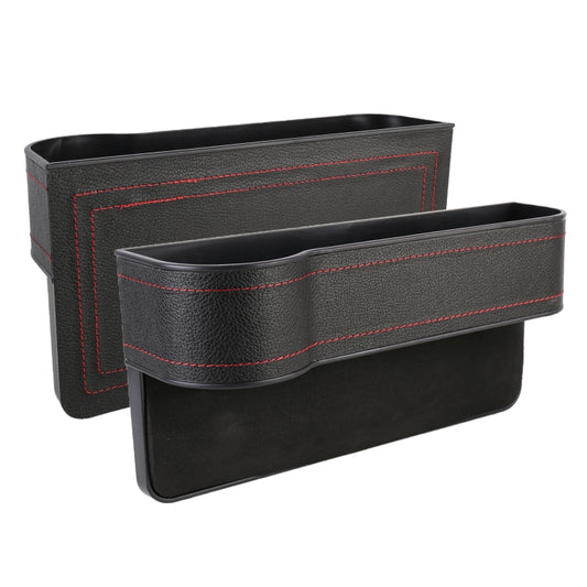 2 PCS Car Multi-functional Principal And Deputy Driver Seat Console Leather Box, Seat Console Leather Box (Black), Seat Console Leather Box (Beige), Seat Console Leather Box (Brown)
